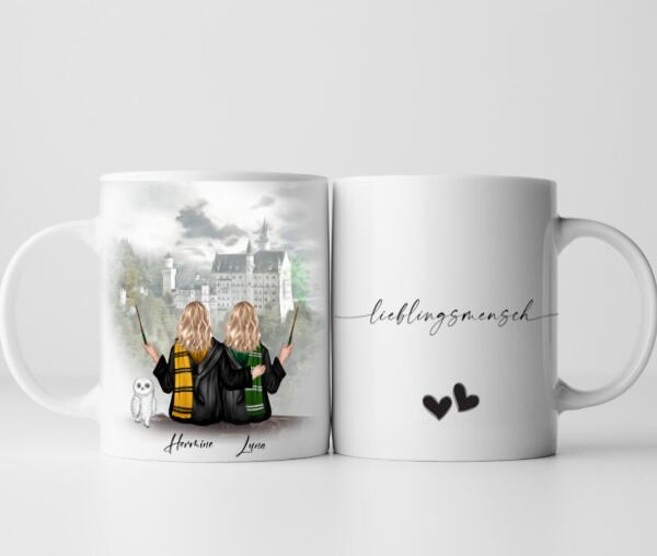 Beste Zauberinnen (2-3 Freundinnen) - Personalisierte Tasse