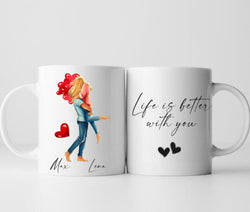 My Valentine - Personalisierte Tasse