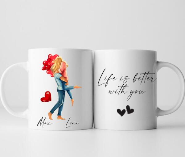 My Valentine - Personalisierte Tasse