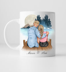 Verliebtes Pärchen - Personalisiere Tasse