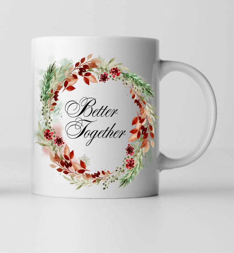 Paar mit Hund (1-2 Hunde) - Personalisierte Tasse