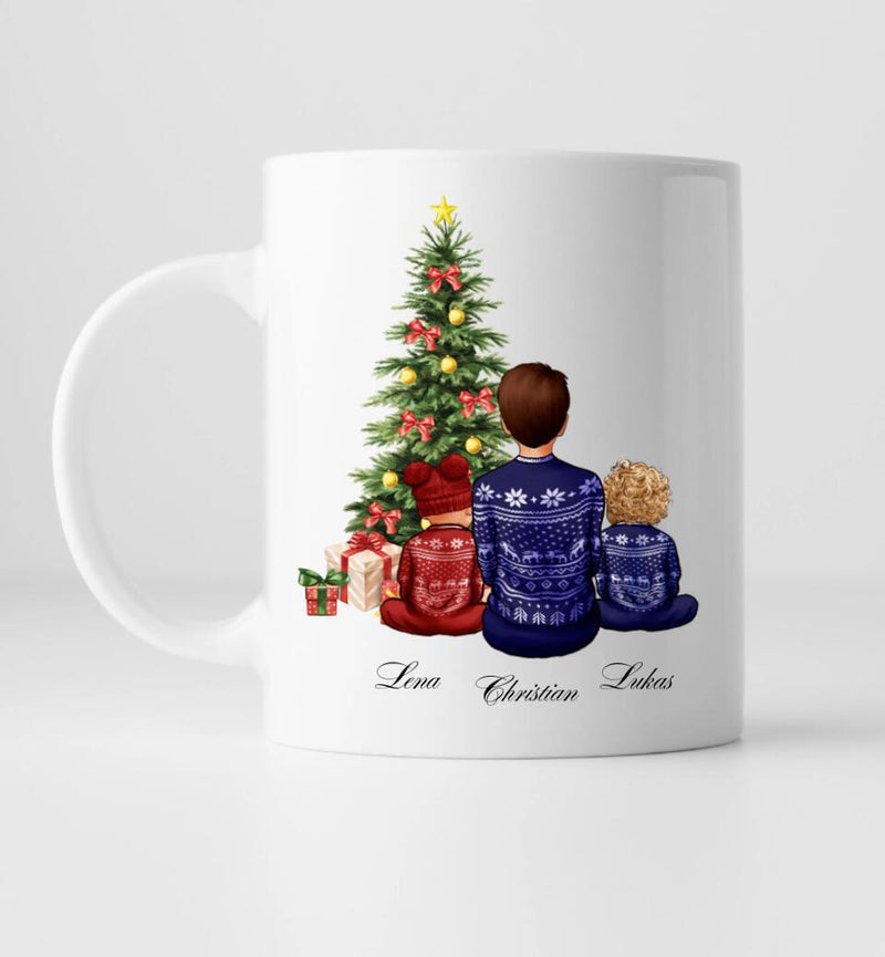 Kinder Wintertraum (1-4 Kinder) - Personalisierte Tasse