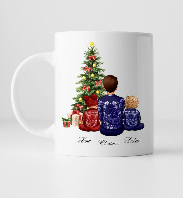 Kinder Wintertraum (1-4 Kinder) - Personalisierte Tasse