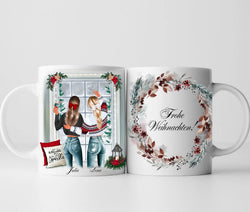 Beste Freundinnen Weihnachten Personalisierte Tasse