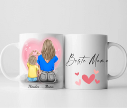 Mama & Sohn - Personalisierte Tasse