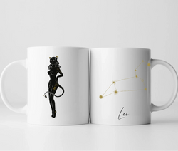 Sternzeichen mit Figur & Name - Personalisierte Tasse
