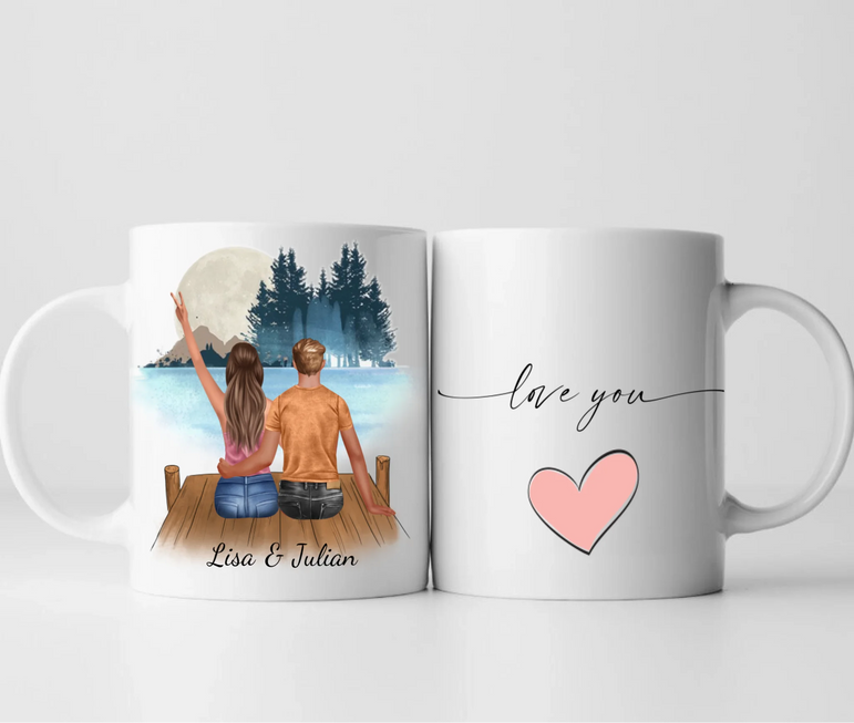 Bestes Pärchen - Personalisierte Tasse