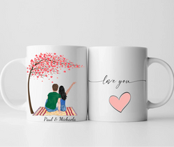 Pärchen Frühlingsgefühle #2 - Personalisierte Tasse