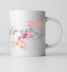 Paar mit Katze - Personalisierte Tasse