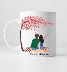 Pärchen Frühlingsgefühle #2 - Personalisierte Tasse