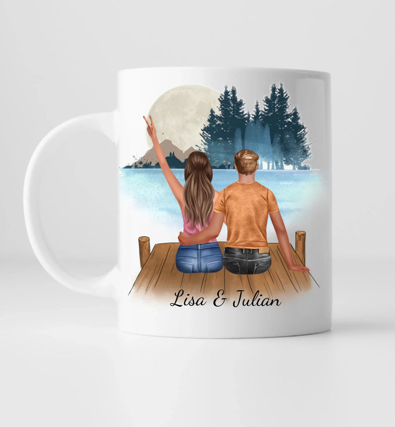 Bestes Pärchen - Personalisierte Tasse