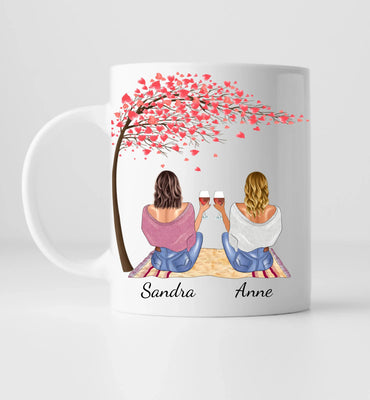 Freundinnen Unterm Baum - Personalisierte Tasse