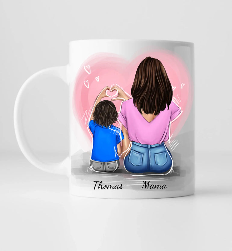 Mama & Sohn II- Personalisierte Tasse