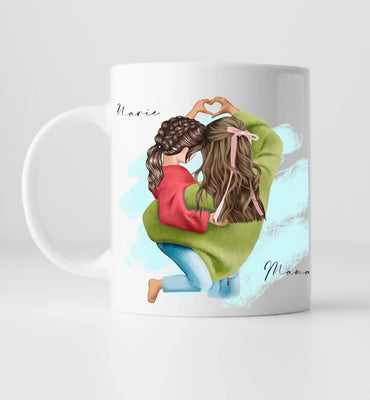 Mama & Tochter Geschenk Tasse