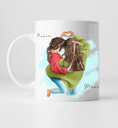 Mama & Tochter Geschenk Tasse