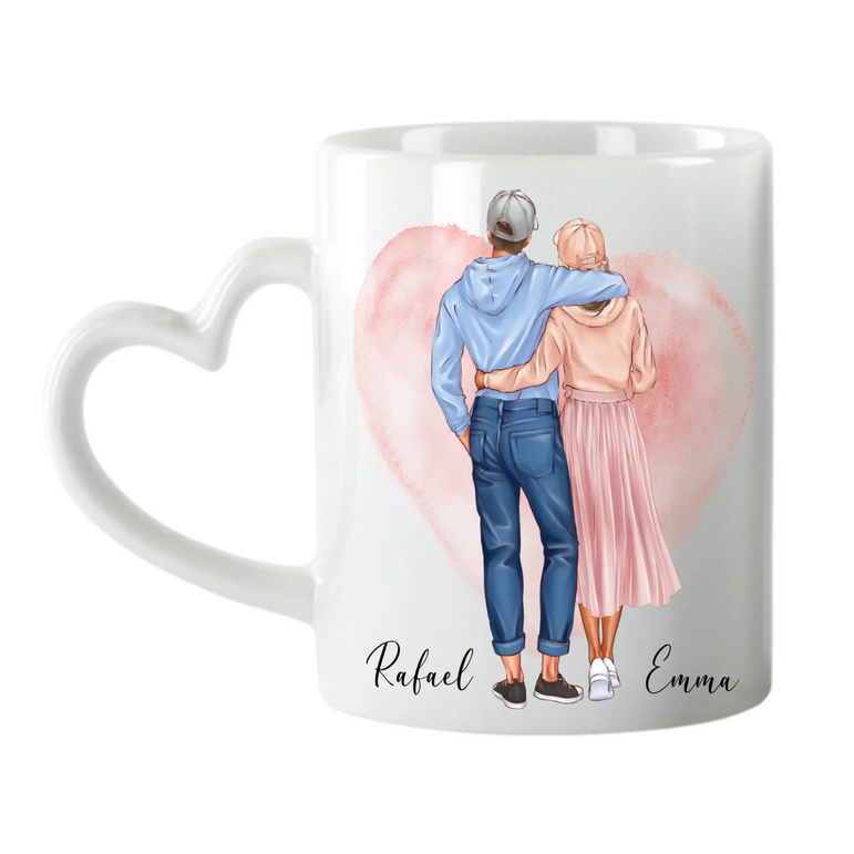 Happy Jahrestag - Personalisierte Tasse