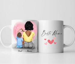 Mama & Sohn - Personalisierte Tasse