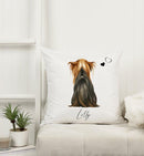 Hund mit Name - Personalisiertes Kissen