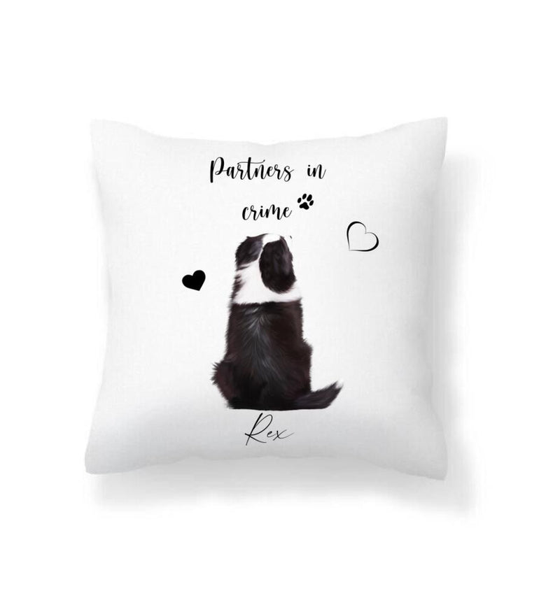 Hund mit Name & Schriftzug - Personalisiertes Kissen