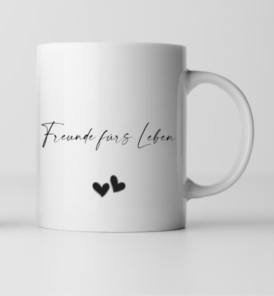 Beste Freundinnen - Personalisierte Tasse