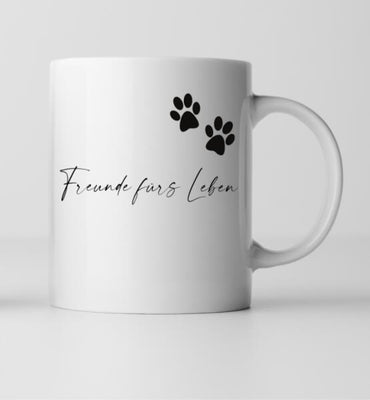 Herrchen mit Hund - Personalisierte Tasse