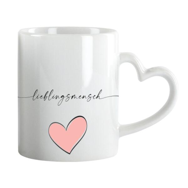 Bestes Paar - Personalisierte Herz Tasse