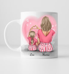 Mama & Tochter - Personalisierte Tasse